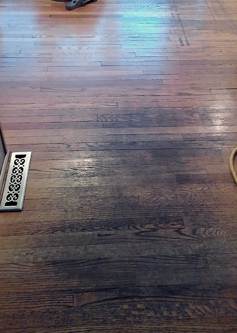 Floor Resanding And Waterbase Coating, How To Fix Badly Stained Hardwood Floors
